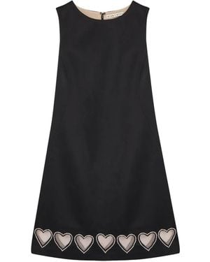 Alice + Olivia Robe À Ornements En Cristal - Black