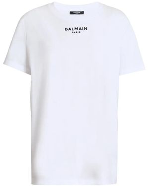 Balmain Paris Embroidered T-Shirt - White