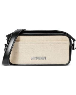 Jacquemus The Banetto レザートリム ショルダーバッグ - ブラック