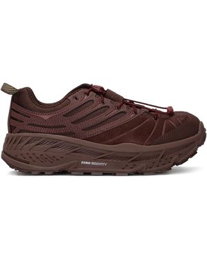 Hoka One One Stinson Evo Og Mesh Trail Running Trainers - Brown