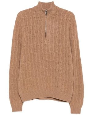Etro Quarter-Zip Jumper - Natural