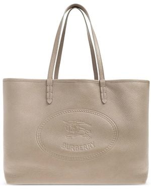 Burberry Equestrian Knight Tote Bag - Natur