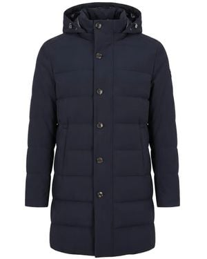 Montecore Hooded Quilted Coat - Blue