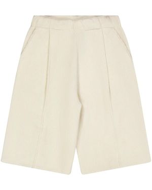 Laneus Shorts Mit Hohem Bund - Natur
