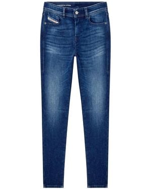 DIESEL 2017 Slandy 09N12 Skinny Jeans - Blue