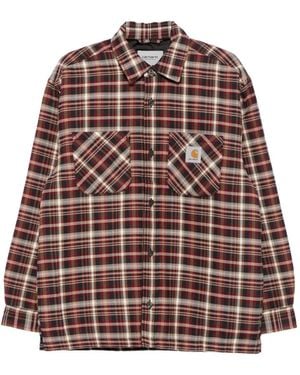 Carhartt Check-Pattern Shirt - Brown