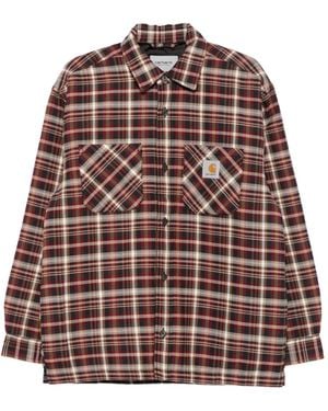 Carhartt Check-Pattern Shirt - Brown