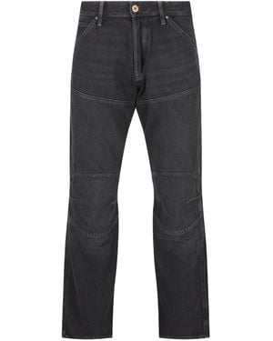 G-Star Five-Pockets Logo-Patch Jeans - Grey