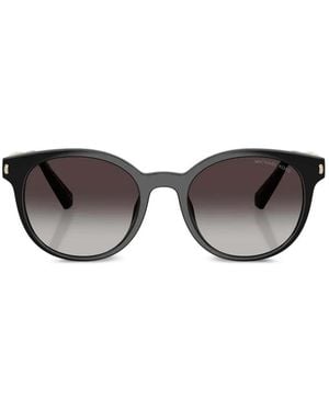 Michael Kors Round Metal-Frame Sunglasses - Black