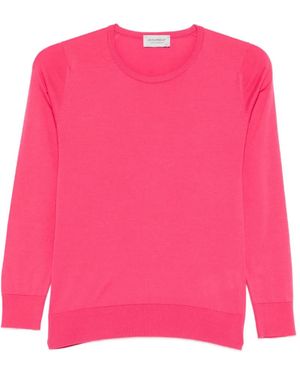 John Smedley Evonne Fine-Knit Jumper - Pink