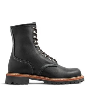 Red Wing Logger Leather Boots - Black