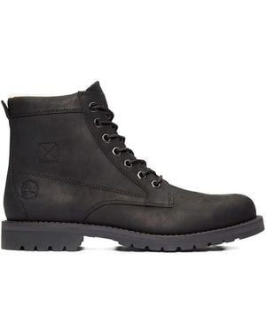 Timberland Redwood Falls Lace-Up Leather Boots - Black
