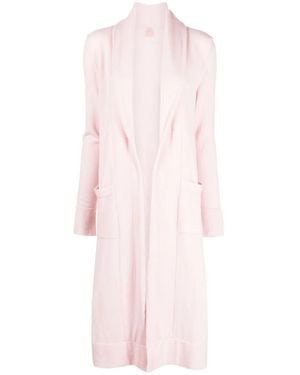 Teddy Cashmere Cardigan En Cachemire Venzia À Design Ouvert - Rose