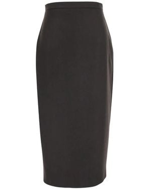 Max Mara High-Waisted Pencil Midi Skirt - Black
