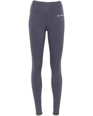 Sporty & Rich Logo-Print Leggings - Blue