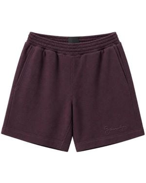 Givenchy Logo-Embroidered Shorts - Purple