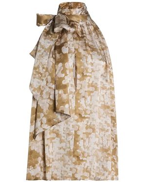 Collini Milano Meg Halterneck Blouse - White