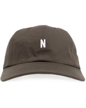 Norse Projects Logo-Embroidered Baseball Cap - Brown