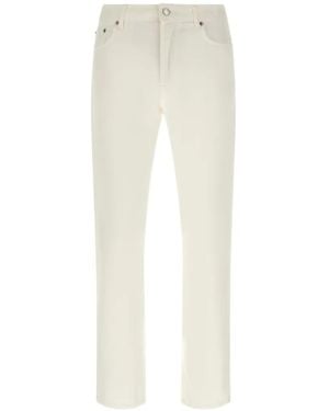 Department 5 Logo-Detail Straight Jeans - White