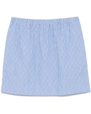 N°21 Striped Mini Skirt - Blue