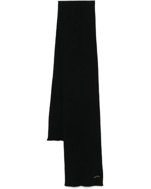 Paul & Shark Ribbed-Knit Scarf - Black