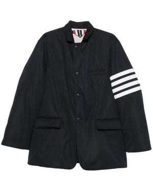 Thom Browne Flap-Pocket Stripe Jacket - Black