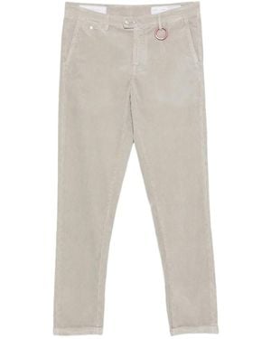 Sartoria Tramarossa Pantalones con cierre de botón - Gris