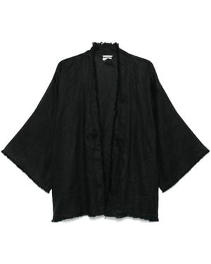 P.A.R.O.S.H. Linen Jacket - Black