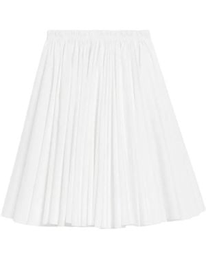 Ami Paris Midi Corolla Skirt - White