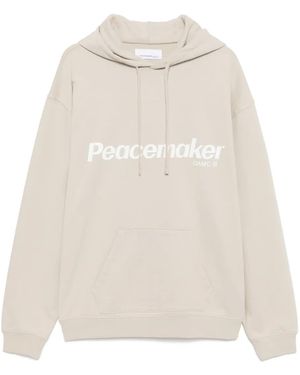 Peacemaker Oamc Hoodie À Fleurs - Blanc