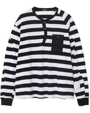 Undercover Striped Long Sleeve T-Shirt - White