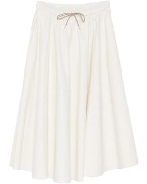 Cordera Drawstring Skirt - Weiß
