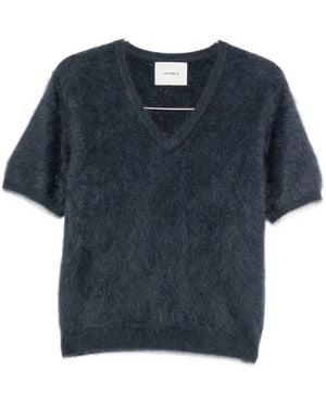 Lisa Yang Brushed Knitted Top - Blue