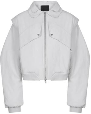 HELIOT EMIL Contrivance Bomber Jacket - White