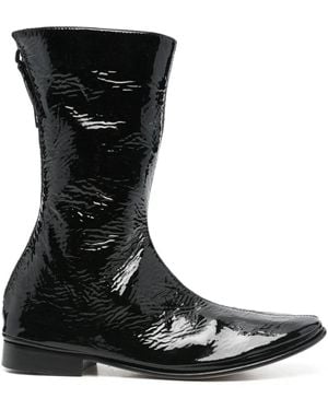 Alberta Ferretti Spitze Stiefel - Schwarz