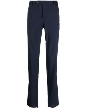 PT Torino Straight-Leg Virgin-Wool Trousers - Blue