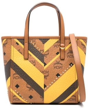 MCM シェブロン ハンドバッグ - オレンジ