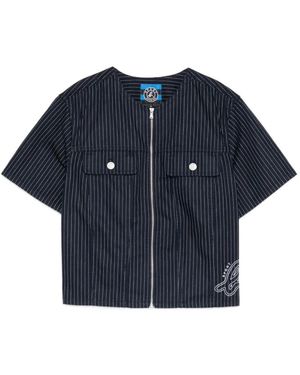 SPORT b. by agnès b. Chemise À Logo Brodé - Blue