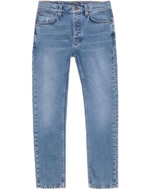 Nudie Jeans Whiskering-Effect Jeans - Blue