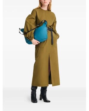 Longchamp Le Slouchy Rider-medal Shoulder Bag - ブルー