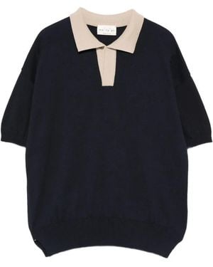 Ma'ry'ya Short-Sleeved Polo Shirt - Blue