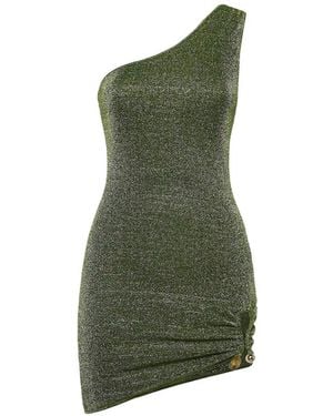 Oséree One-Shoulder Mini Dress - Green