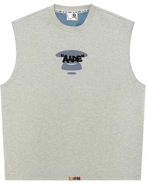 Aape By A Bathing Ape Appliqué Vest - Grey