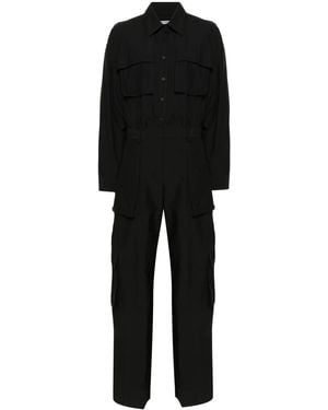Alexander Wang Mono largo con botones - Negro