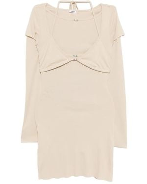 Abra Overlayered Dress - Natural