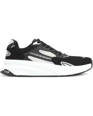 EA7 Mesh Panel Trainers - Black