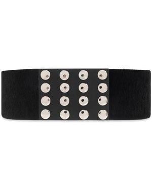 The Attico Studded Belt - White
