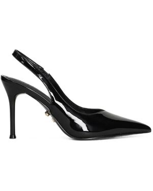 Twentyfourhaitch Ayora Pointed-Toe Slingback Pumps - Black