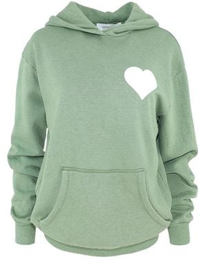 SPRWMN Hoodie Verfraaid Met Hart - Groen