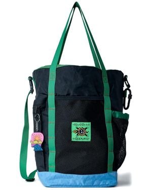 Brain Dead Mesh Pocket Functional Tote Bag - Blue